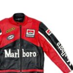 Rare Marlboro Man Formula Racing McQueen Leather Jacket