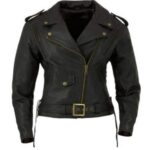 Women Motorbike Leather Jacket