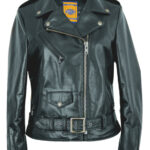 Women's Waxy Natural Grain Cowhide Perfecto Asymmetrical Leather Jacket