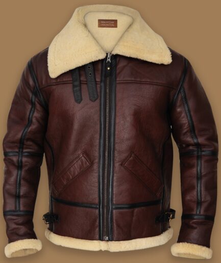 Men Shearling B3 Bomber Jacket