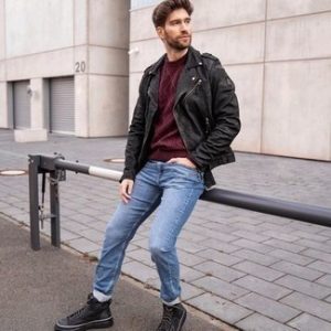 Leather Jacket With Jeans