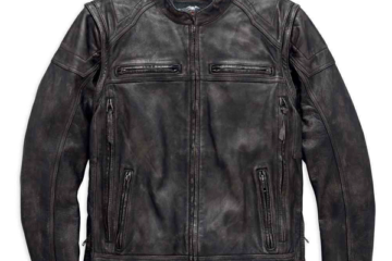 Harley Davidson Men’s Dauntless Convertible Leather Jacket