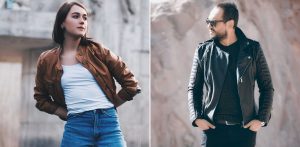 Leather Jacket And Jeans 