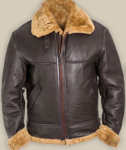 Men B3 Bomber Raf Shearling Jacket