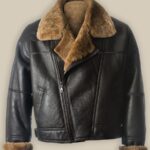 Men Black B3 Sheepskin Jacket