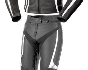 Black Foxton Motorbike Leather Suit