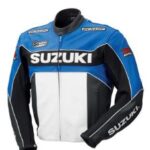Suzuki Motorbike Sport Branded Leather Jacket