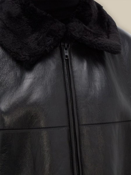 trending-men-black-shearling-jacket-1