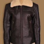 Women B3 Bomber Shearling Aviator Jacket